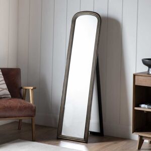 Gallery Beck Cheval Mirror, 160x42cm, Brushed Brass Gallery Beck Cheval Mirror, 160x42cm, Brushed Brass