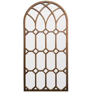Gallery Khadra Window Pane Mirror, 150x79cm, Aged Bronze Gallery Khadra Window Pane Mirror, 150x79cm, Aged Bronze