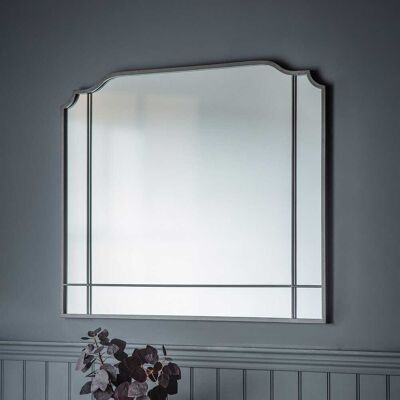 Gallery Wardour Overmantel Mirror, Silver Gallery Wardour Overmantel Mirror, Silver