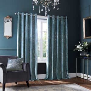 Laura Ashley Josette Metallic Eyelet Curtains W162 X D228cm, Pale Seaspray Laura Ashley Josette Metallic Eyelet Curtains W162 X D228cm, Pale Seaspray