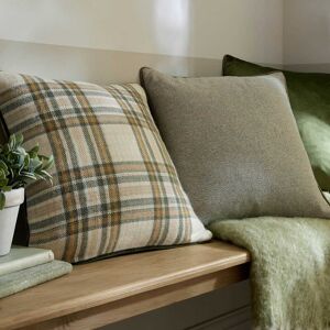 Laura Ashley Padbury Check Cushion, Russet Laura Ashley Padbury Check Cushion, Russet