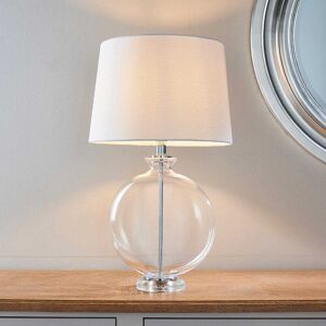 Netlighting Gideon Table Lamp - Clear Glass, Nickel Plate - Table Lamp Netlighting Gideon Table Lamp - Clear Glass, Nickel Plate - Table Lamp