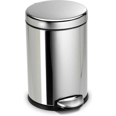 Simplehuman Pedal Bin CW1851CB, 4.5L, Polished Steel Simplehuman Pedal Bin CW1851CB, 4.5L, Polished Steel