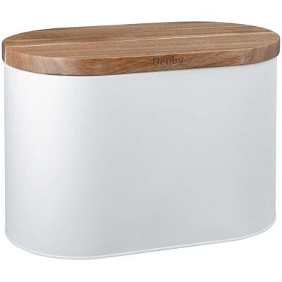 Denby Bread Bin, White Denby Bread Bin, White
