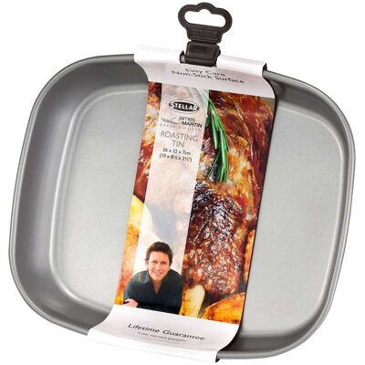 Stellar James Martin non stick roasting tray 25x20cm Stellar James Martin non stick roasting tray 25x20cm