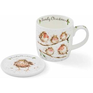 Portmeirion Wrendale Designs Family Christmas Mug & Coaster Portmeirion Wrendale Designs Family Christmas Mug & Coaster