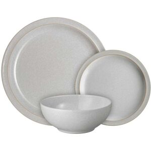 Denby Stoneware Dove Grey Dinnerware Set - 12 Pieces Denby Stoneware Dove Grey Dinnerware Set - 12 Pieces