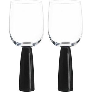Anton Studio Design Oslo Wine Glasses, Set of 2, Black Anton Studio Design Oslo Wine Glasses, Set of 2, Black