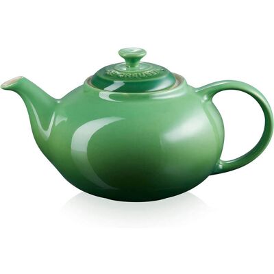 Le Creuset Bamboo Stoneware Teapot - Classic, 1.3L, Green Le Creuset Bamboo Stoneware Teapot - Classic, 1.3L, Green
