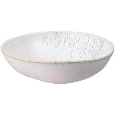 Denby Kiln Organic Serving Bowl - Stoneware, 19cm, Beige & White Denby Kiln Organic Serving Bowl - Stoneware, 19cm, Beige & White