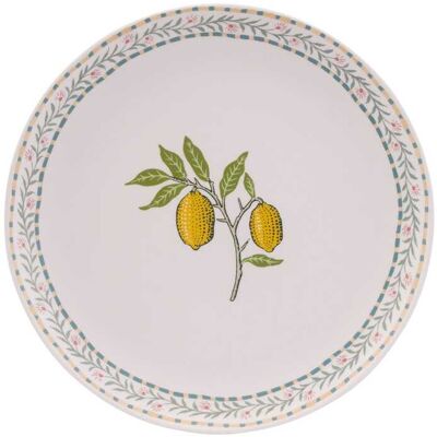 William Morris At Home Fruit Melamine Dinner Plates, Set of 4, Green William Morris At Home Fruit Melamine Dinner Plates, Set of 4, Green