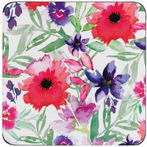 Denby Watercolour Floral Coasters, Set of 6 Denby Watercolour Floral Coasters, Set of 6