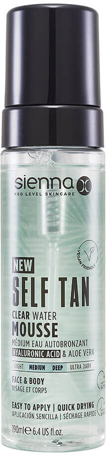 Sienna X Medium Deep Self Tan Clear Water Mousse 200ml