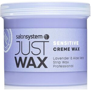Just Wax Sensitive Lavender & Aloe Vera Crème Strip Wax, 450g Just Wax Sensitive Lavender & Aloe Vera Crème Strip Wax, 450g