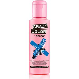Crazy Color Semi Permanent Hair Colour Cream - Capri Blue 100ml Crazy Color Semi Permanent Hair Colour Cream - Capri Blue 100ml