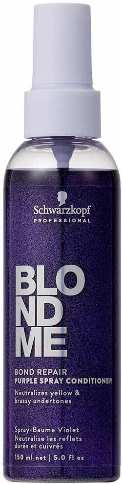 Schwarzkopf Professional BlondMe Bond Repair Purple Spray Leave-In Conditioner 150ml