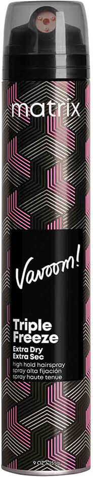 Matrix Vavoom Triple Freeze Extra Dry, High Hold Hairspray for Long-lasting Lift 300ml