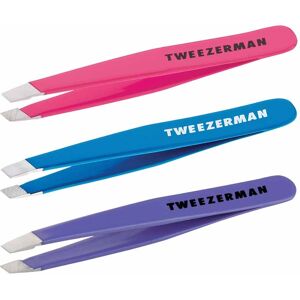 Tweezerman Mini Slant Tweezers, Assorted Colours, Single Tweezer