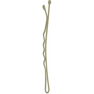 Sibel Best Grips Metal Wavy Bobby Pins 50mm, Matt Gold, Pack of 250 Sibel Best Grips Metal Wavy Bobby Pins 50mm, Matt Gold, Pack of 250