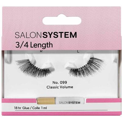 Salon System Strip Lash 099 3/4 Length, 16g Salon System Strip Lash 099 3/4 Length, 16g