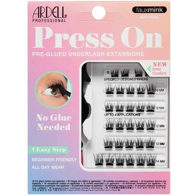 Ardell Press On Pre-Glued Underlash Extensions FauxMink Natural, 30ct Ardell Press On Pre-Glued Underlash Extensions FauxMink Natural, 30ct