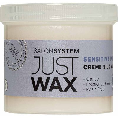 Just Wax Sensitive Pure Silk Crème Strip Wax, 425g Just Wax Sensitive Pure Silk Crème Strip Wax, 425g