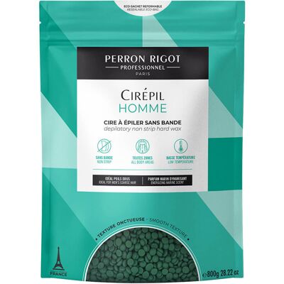 Perron Rigot Cirépil Homme Men's Non-Strip Hard Wax Beads, 800g Perron Rigot Cirépil Homme Men's Non-Strip Hard Wax Beads, 800g