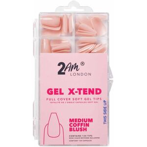 2AM London Gel X-Tend Soft Gel Tips, Medium Coffin Blush - Pack of 120 2AM London Gel X-Tend Soft Gel Tips, Medium Coffin Blush - Pack of 120