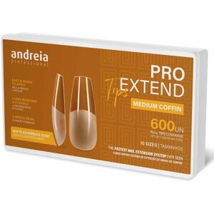 Andreia Professional Pro Extend Tips Medium Coffin, Small Andreia Professional Pro Extend Tips Medium Coffin, Small
