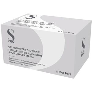S-PRO Gel Remover Foil Nail Wraps, Pack of 100 S-PRO Gel Remover Foil Nail Wraps, Pack of 100
