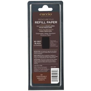 Cuccio Naturale Black Refills for Stainless Steel Pedicure File, 80 grit, Pack of 50 Cuccio Naturale Black Refills for Stainless Steel Pedicure File, 80 grit, Pack of 50