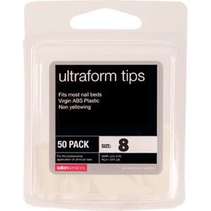 Salon Services Ultraform Tips Size Pack of 50, 8 Salon Services Ultraform Tips Size Pack of 50, 8