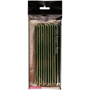 Salon Services Foam Nail File Black 100/180 Grit Pack of 12 Salon Services Foam Nail File Black 100/180 Grit Pack of 12
