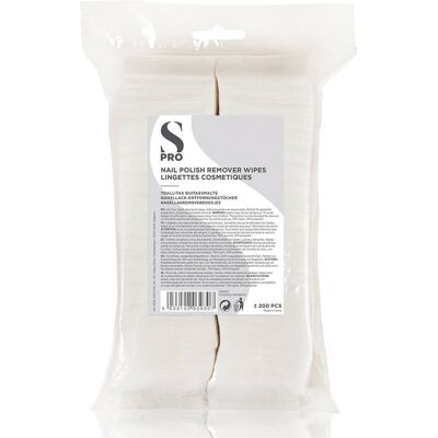S-PRO Lint-Free Nail Wipes, Pack of 200 S-PRO Lint-Free Nail Wipes, Pack of 200