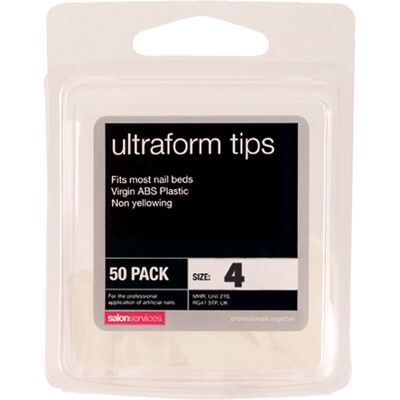 Salon Services Ultraform Tips Size Pack of 50, 4 Salon Services Ultraform Tips Size Pack of 50, 4