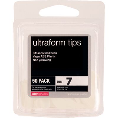 Salon Services Ultraform Tips Size Pack of 50, 7 Salon Services Ultraform Tips Size Pack of 50, 7