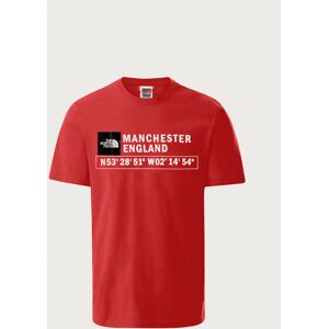 The North Face GPS Logo T-Shirt Manchester - TNF Red - XXL Male The North Face GPS Logo T-Shirt Manchester - TNF Red - XXL Male