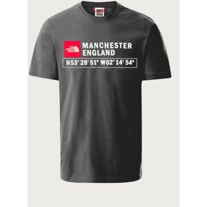 The North Face GPS Logo T-Shirt Manchester - Medium Grey Heather - XL Male The North Face GPS Logo T-Shirt Manchester - Medium Grey Heather - XL Male