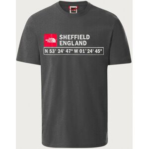 The North Face GPS Logo T-Shirt Sheffield - Medium Grey Heather - XXL Male The North Face GPS Logo T-Shirt Sheffield - Medium Grey Heather - XXL Male