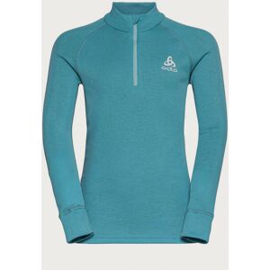 Odlo Active Warm Eco Kids' Long Sleeve Turtle Zip Neck - Reef Waters - 6 Years Unisex Odlo Active Warm Eco Kids' Long Sleeve Turtle Zip Neck - Reef Waters - 6 Years Unisex