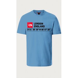 The North Face GPS Logo London T-Shirt - Niagara Blue - S Male The North Face GPS Logo London T-Shirt - Niagara Blue - S Male