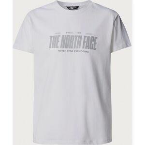 The North Face Boy's Reflective Logo Relaxed Short Sleeve Tee - TNF White - L Male The North Face Boy's Reflective Logo Relaxed Short Sleeve Tee - TNF White - L Male
