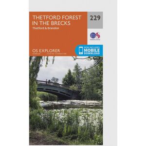Ordnance Survey Thetford Forest in The Brecks, Thetford & Brandon - OS Explorer 229 Map unisex Ordnance Survey Thetford Forest in The Brecks, Thetford & Brandon - OS Explorer 229 Map unisex