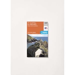 Ordnance Survey St Austell, Liskeard, Fowey, Looe & Lostwithiel - OS Explorer 107 Map unisex Ordnance Survey St Austell, Liskeard, Fowey, Looe & Lostwithiel - OS Explorer 107 Map unisex