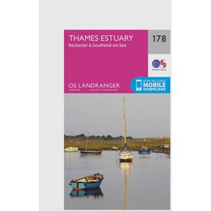Ordnance Survey Thames Estuary, Rochester & Southend-on-Sea - Landranger 178 Map unisex Ordnance Survey Thames Estuary, Rochester & Southend-on-Sea - Landranger 178 Map unisex