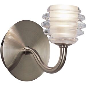 Mantra Lighting M8001 Sphere Satin Nickel 1 Light Switched Wall Lamp