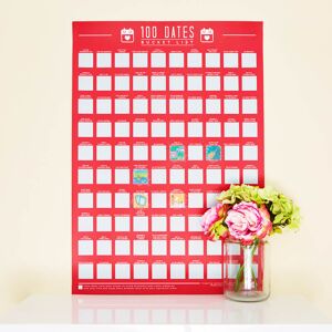 Prezzybox 100 Dates Scratch Off Poster