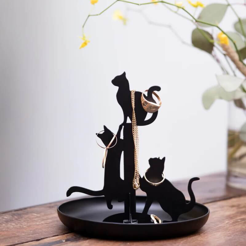 Prezzybox Black Cats Jewellery Holder