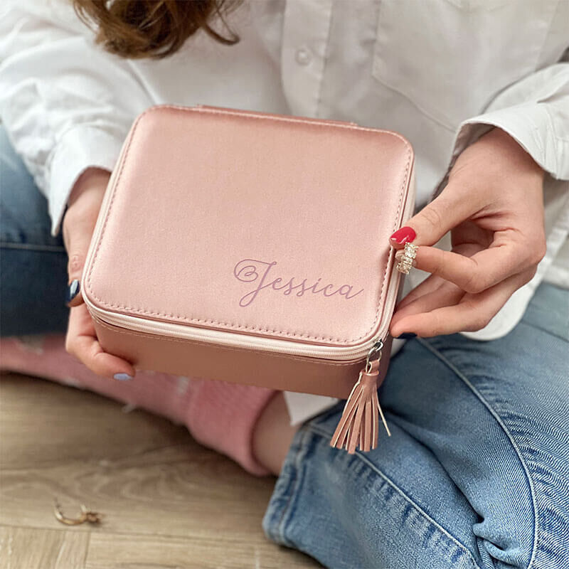 Prezzybox Personalised Rose Gold Jewellery Box