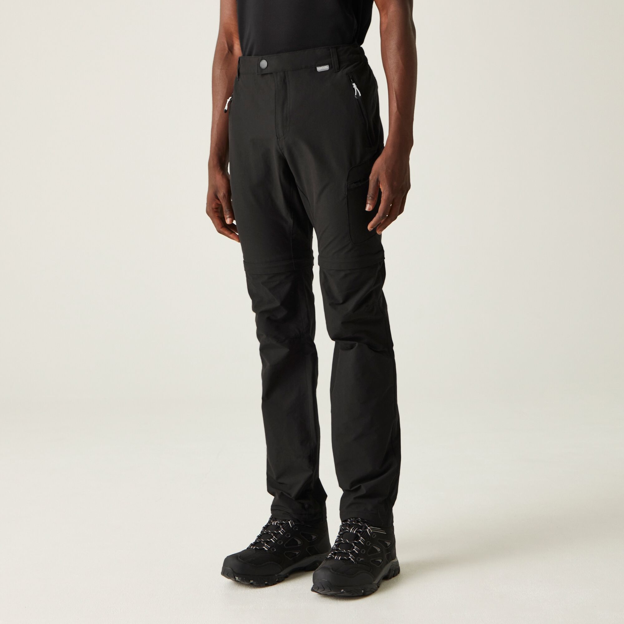 Regatta Men's Highton Zip Off Walking Trousers Black, Size: 30L